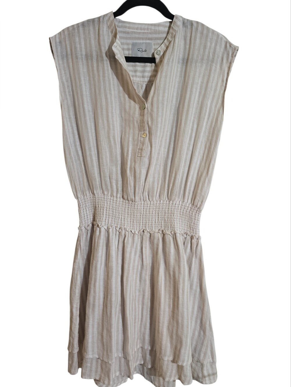 #134. Angelina Dress-Dune Stripes - Picture 5 of 13